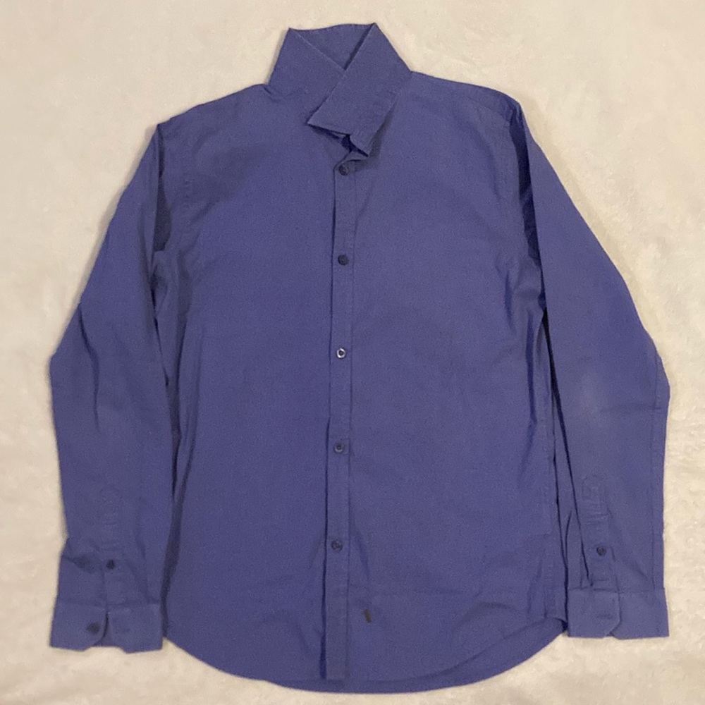 Structure Purple Slim Fit Button Down Shirt Men’s M Formal Good Cond